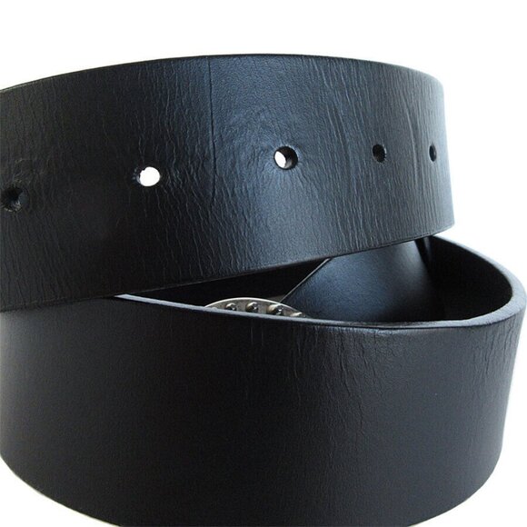 Auth GUCCI Interlocking G belt Black / Silver leather/metal - Picture 16 of 16